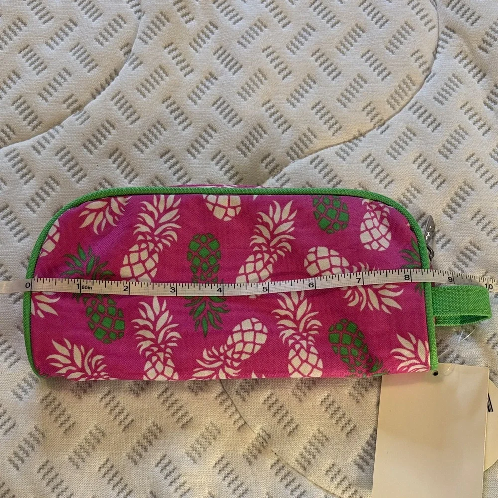Viv & Lou Pineapple-Themed Cosmetic Bag NWT